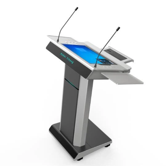 YHJT-SW-22HP01 Audio Lectern Inbuilt Amplifier&Speaker; Integrated Digital Podium; School&Conference Education Equipment